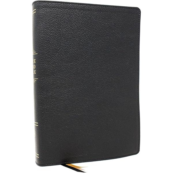 NKJV, Personal Size New Testament, Black Genuine Leather, Red